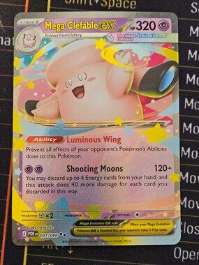 Pokemon Mega Clefable Ex 031/088 Near Mint Trading Card